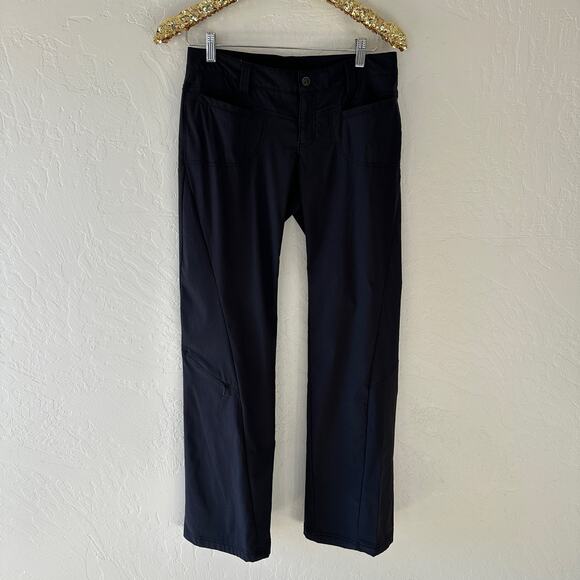 ATHLETA | Womens Dipper Hiking Pants Size 4 Black Utility Low Rise UPF 50+ - Picture 1 of 10